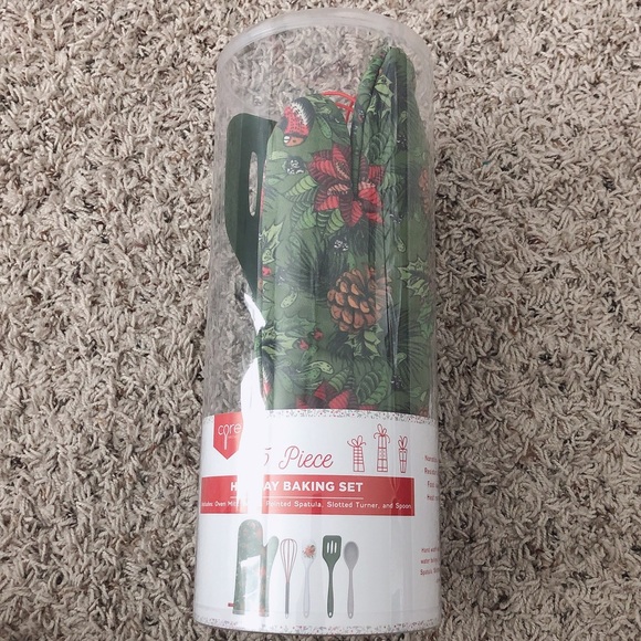 5-Piece Holiday Baking Set, Green Red NWT - Picture 4 of 4